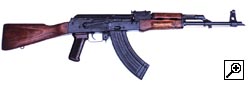 Russian AKM assault rifle deactivated