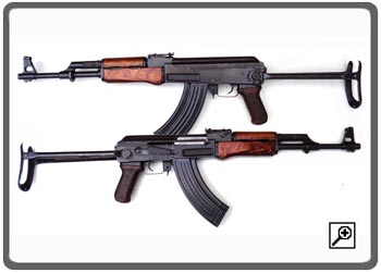 Russian AKS-47 assault rifle deactivated